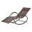 Brown Luxury Sunbed Zero Gravity Rocking Chair Sun Lounger Best 11