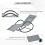 Grey Luxury Sunbed Zero Gravity Rocking Chair Sun Lounger Best 6