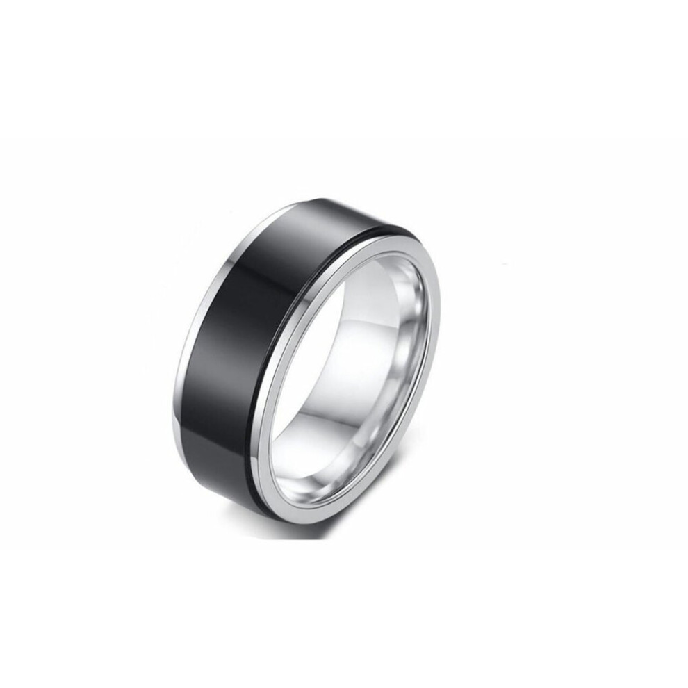 (n, silver) Stainless Steel Men's Ring