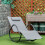 Grey Luxury Sunbed Zero Gravity Rocking Chair Sun Lounger Best 1
