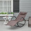Brown Luxury Sunbed Zero Gravity Rocking Chair Sun Lounger Best 3