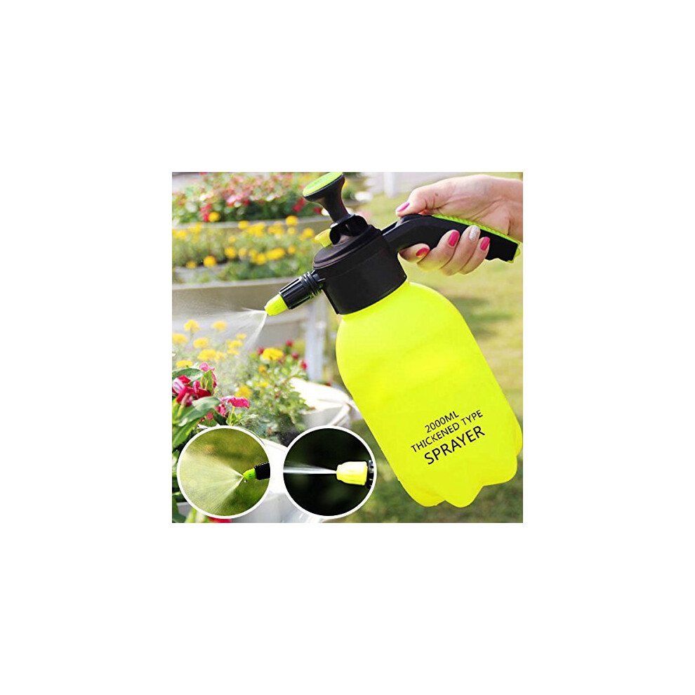 2L Garden Hand Pump Sprayer Portable Pressure Spray Bottle Water Weed Chemical