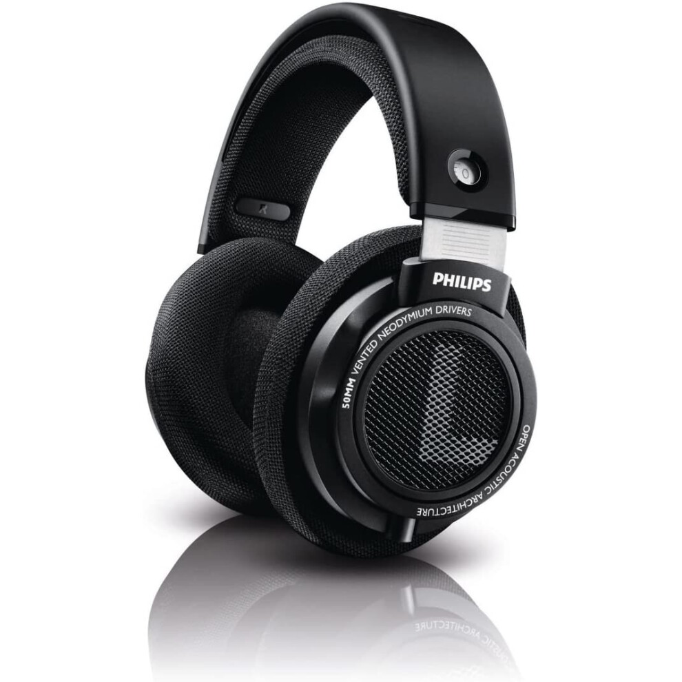 Philips Audio Shp9500 Hifi Precision Stereo Over-Ear Headphones (Black) Black
