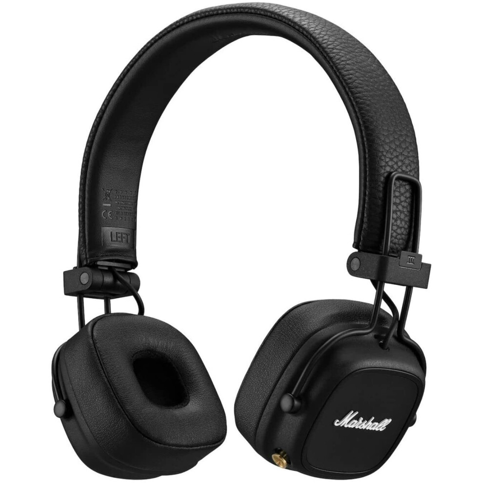 Marshall Major IV On-Ear Bluetooth Headphone, Black Black Standard 