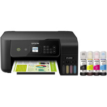 Epson EcoTank ET-2720 Wireless Color All-in-One Supertank Printer with Scanner and Copier - Black - Refurbished