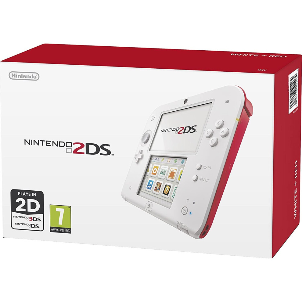 Nintendo 2DS - Scarlet Red / White