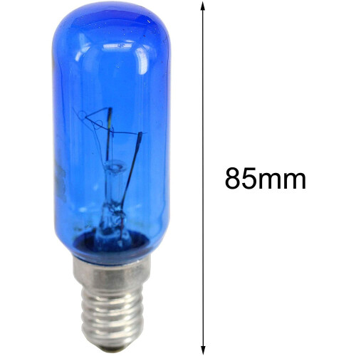 SPARES2GO Fridge Freezer Light Bulb Blue Lamp SES Screw Fitting E14 25W (Universal) 1