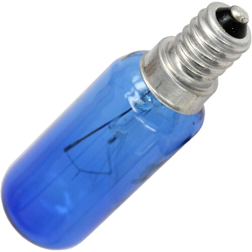SPARES2GO Fridge Freezer Light Bulb Blue Lamp SES Screw Fitting E14 25W (Universal) 2