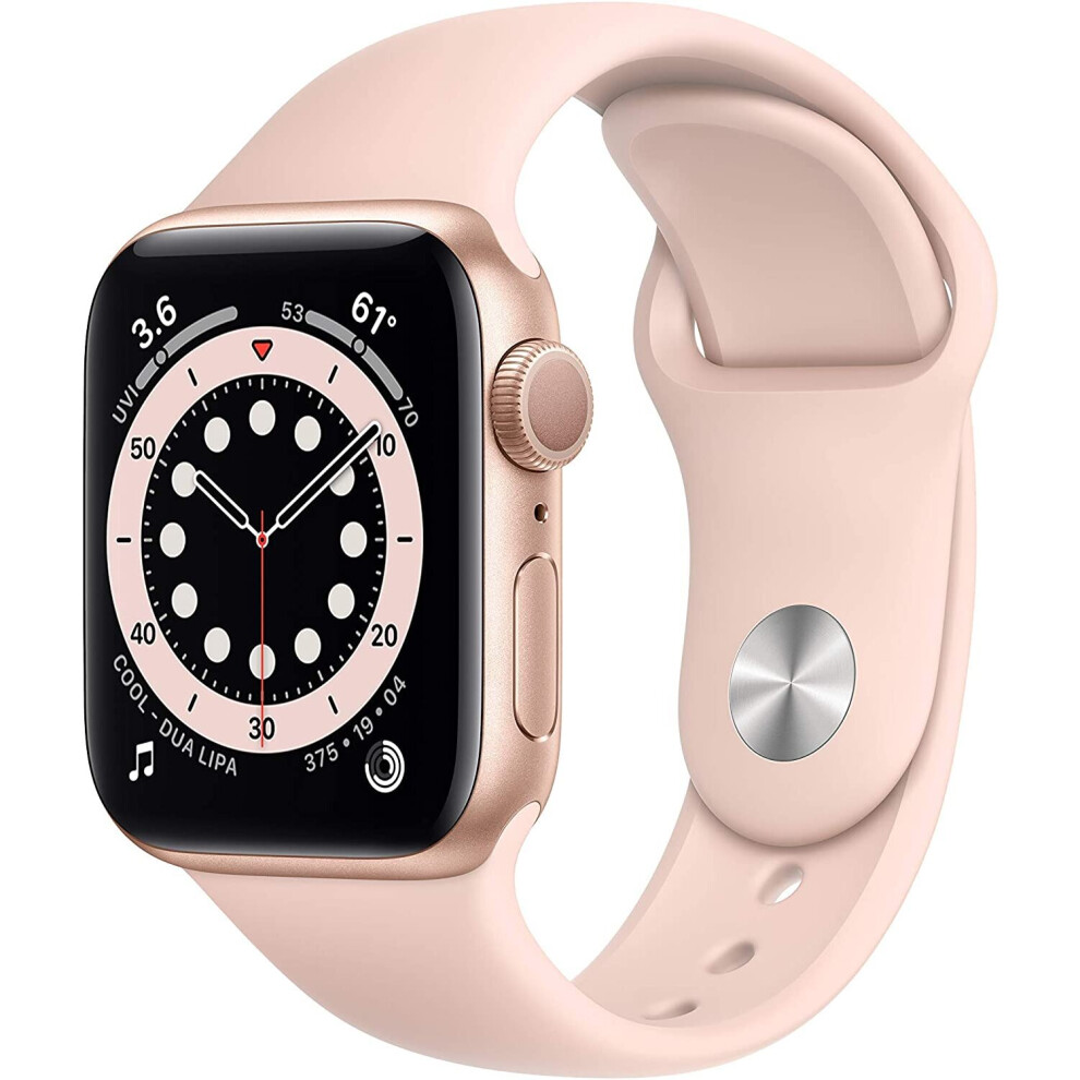 Apple Watch Series 6 (GPS, 40mm) - Gold Aluminum Case with Pink Sand Sport Band