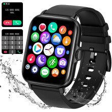 Smart Watch,Fitness Watch with Heart Rate Blood Pressure Monitor IP67 Waterproof Bluetooth Phone Watch(Make/Answer Call) with AI Voice ..