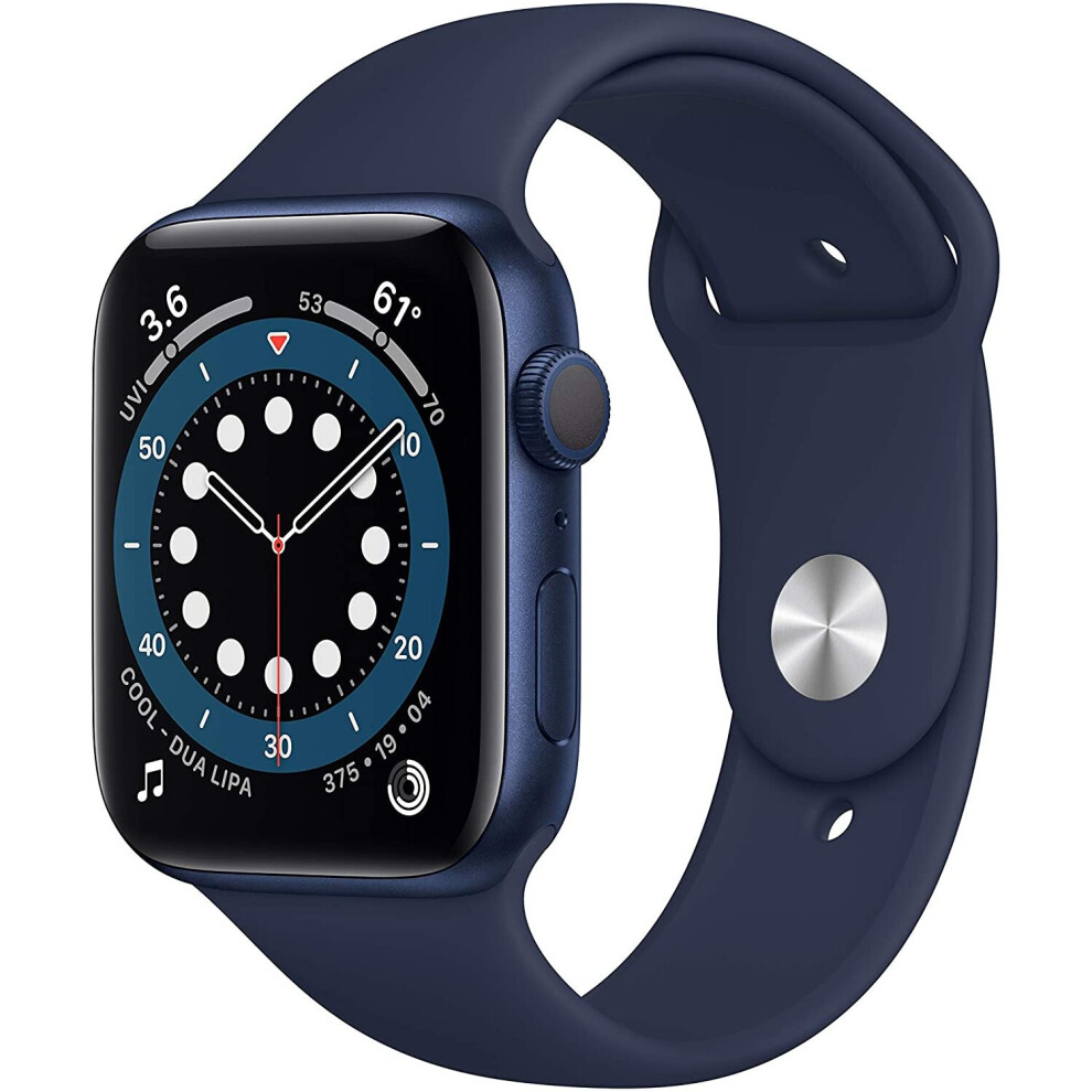 Apple Watch Series 6 (GPS, 44mm) - Blue Aluminum Case with Deep Navy Sport Band