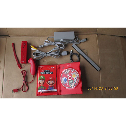 Refurbished Nintendo Wii Console Bundle - Red - Model RVL-001 2