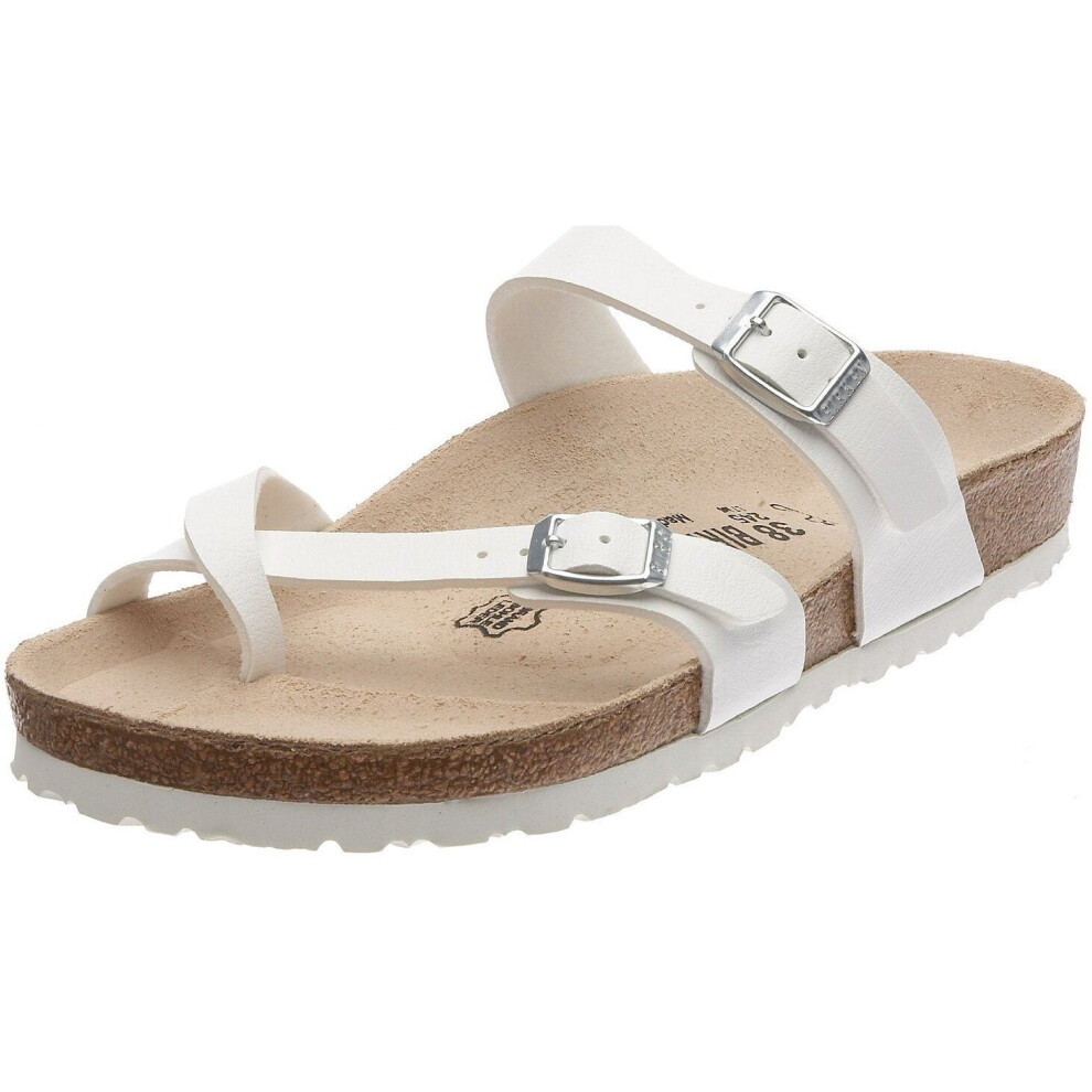 Birkenstock Mayari White Womens Leather Sandals Shoes