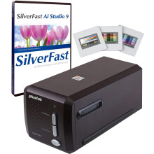 Plustek OpticFilm 8300i Ai Film Scanner - Converts 35mm Film & Slide into Digital, Bundle SilverFast Ai Studio 9 + QuickScan Plus, Include ..