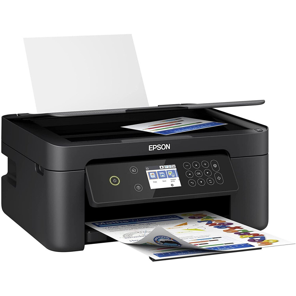 Epson Expression Home XP-4105 Wireless All-in-One Color Inkjet Printer, Black - Print Copy Scan - 2.4" LCD, 10 ppm, 5760 x 1440 dpi, Hi-Speed ..