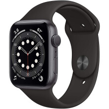 Refurbished Apple Watch Series 6 (GPS, 44mm) - Space Gray Aluminum Case with Black Sport Band - Refurbished