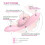 Silicone Multi Speed Vibrator “Ellen” Light Pink 3