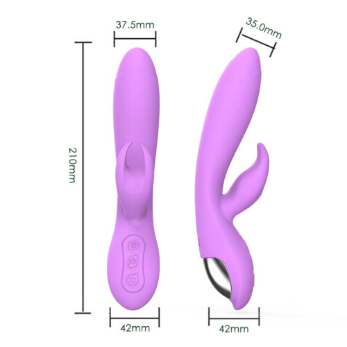 Silicone Multi Speed Vibrator “Ellen” Light Purple 1