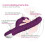Silicone Multi Speed Rabbit Vibrator “Khalifa” Purple 3