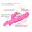 Silicone Multi Speed Rabbit Vibrator “Khalifa” Pink 3