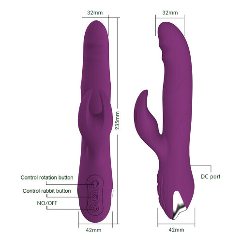 Silicone Multi Speed Vibrator “Kelly” Purple 1