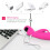 Silicone Multi Speed Vibrator “Ellen” Peach 6