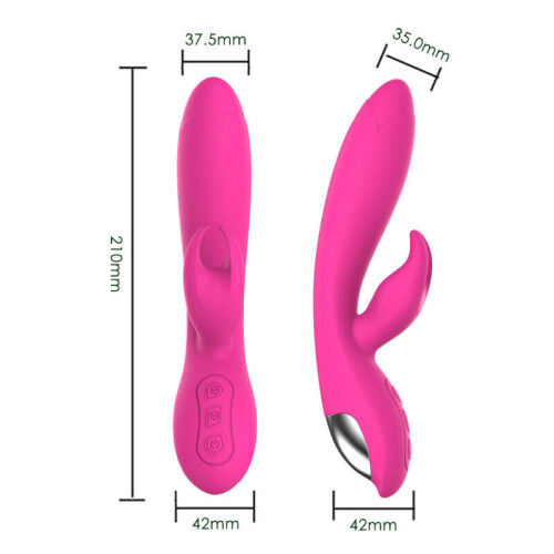 Silicone Multi Speed Vibrator “Ellen” Peach 1