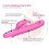 Silicone Multi Speed Rabbit Vibrator “Alvin” Pink 3