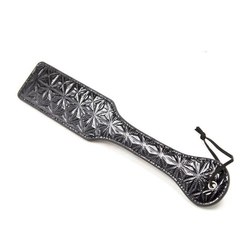 PU Leather Deluxe Spanking Paddle (Black) 2