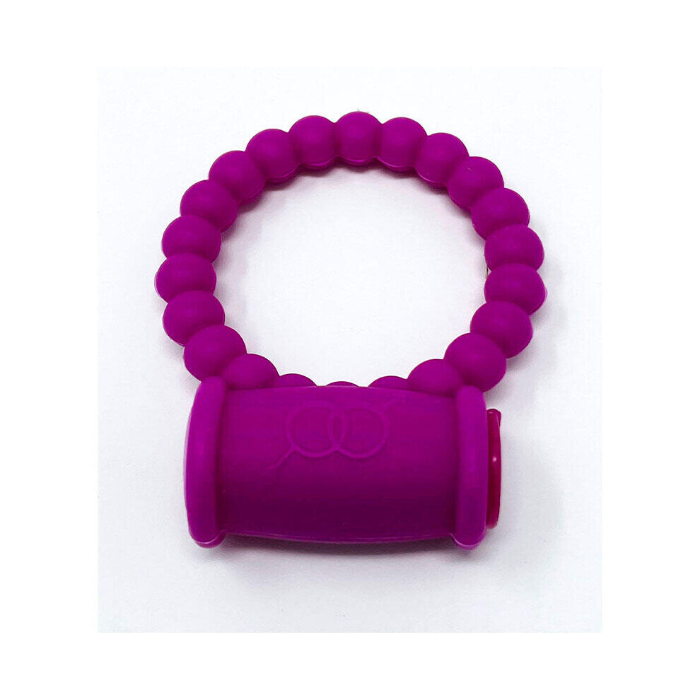 Pearls Vibrating Cock Ring (Purple)