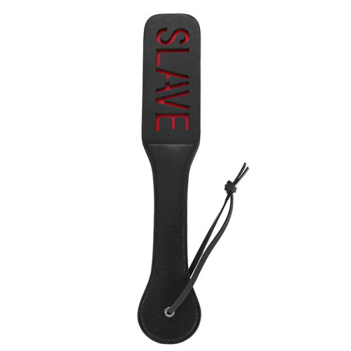 PU Leather Spanking Paddle Slave (Black)