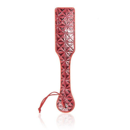 PU Leather Deluxe Spanking Paddle (Red)