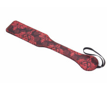 PU Leather Deluxe Spanking Paddle (Black/Red)