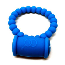 Pearls Vibrating Cock Ring (Blue)
