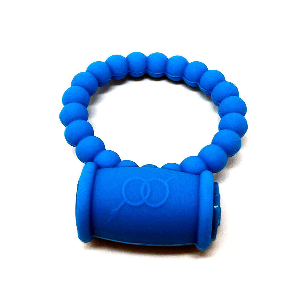 Pearls Vibrating Cock Ring (Blue)