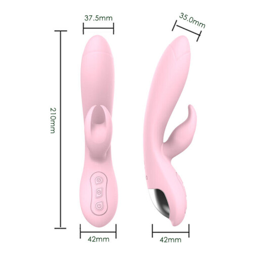 Silicone Multi Speed Vibrator “Ellen” Light Pink 1