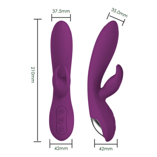 Silicone Multi Speed Vibrator “Ellen” Purple 1