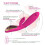 Silicone Multi Speed Vibrator “Doreen” Peach 3