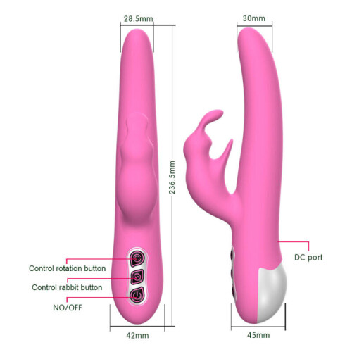 Silicone Multi Speed Rabbit Vibrator “Pag” Pink 1
