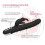 Silicone Multi Speed Rabbit Vibrator “Alvin” Black 3