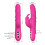 Silicone Multi Speed Rabbit Vibrator “Khalifa” Peach 2
