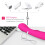 Silicone Multi Speed Vibrator “Doreen” Peach 6