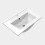 (White) Aica 500mm Wall Hung Vanity Units and Sink Basin 8