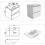 (White) Aica 500mm Wall Hung Vanity Units and Sink Basin 9