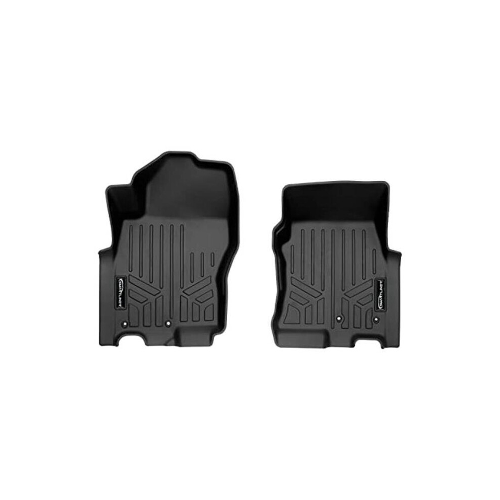 Smartliner Sa0571 Custom Fit 1St Row Floor Mats Liner Set For 2022-2023 Nissan Frontier, Black 840004629155