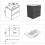 (White) Aica 500mm Wall Hung Vanity Units and Sink Basin 10