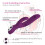 Silicone Multi Speed Vibrator “Zone” Purple 3