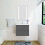 (White) Aica 500mm Wall Hung Vanity Units and Sink Basin 5