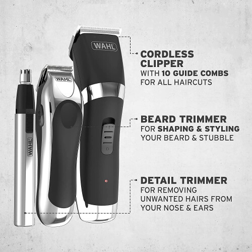 Wahl Wahl Clipper And Trimmer Cordless Grooming Set 1