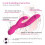 Silicone Multi Speed Vibrator “Zone” Peach 2